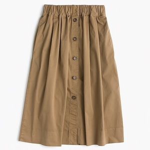 chino button down jcrew skirt